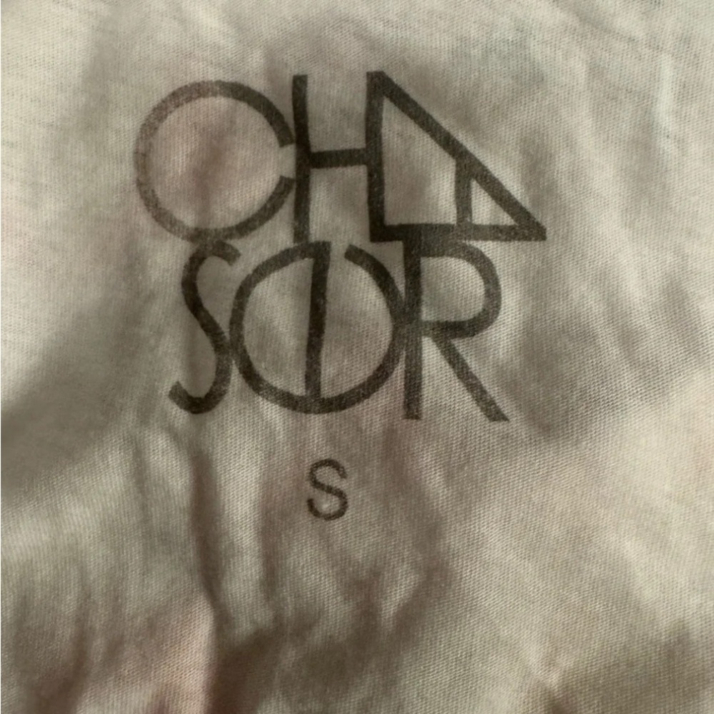 Chaser Danger Bird Women’s racerback tank top in White and Pink NWOT Size Small - Picture 5 of 7